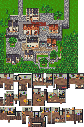 Thumbnail for a map of Northtown for the SNES game Secret Of Mana.