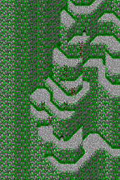 Thumbnail for a map of Jeep Volcano 3 for the SNES game Secret Of The Stars.