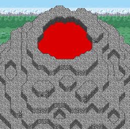 Thumbnail for a map of Jeep Volcano 4 for the SNES game Secret Of The Stars.