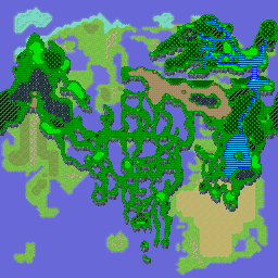 Thumbnail for a map of Upper Continent for the SNES game Secret Of The Stars.