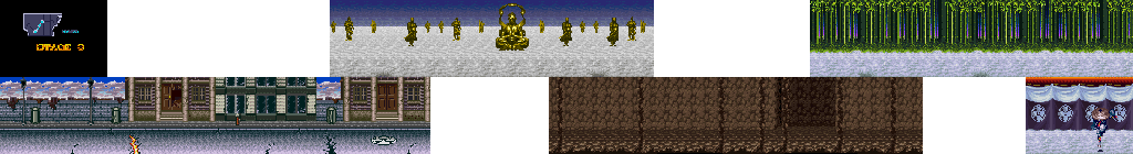 Thumbnail for a map of Stage 3 for the SNES game Sengoku Densyo.