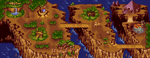 Thumbnail for a map of World (Bridges) for the SNES game Shaq Fu.