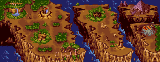 Thumbnail for a map of World (No Bridges) for the SNES game Shaq Fu.
