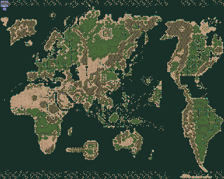 Thumbnail for a map of Ancient World for the SNES game Shinseiki Odysselya.