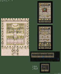 Thumbnail for a map of Pharaoh's Palace for the SNES game Shinseiki Odysselya.