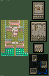 Thumbnail for a map of Shambhalia Palace for the SNES game Shinseiki Odysselya.