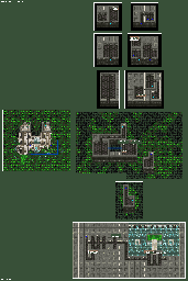 Thumbnail for a map of Twin Tower for the SNES game Shinseiki Odysselya.