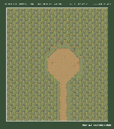 Thumbnail for a map of Wooded Clearing for the SNES game Shinseiki Odysselya.