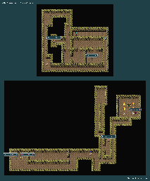 Thumbnail for a map of Alanus' Cave for the SNES game Silva Saga II: The Legend Of Light And Darkness.