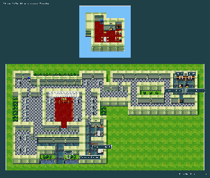 Thumbnail for a map of Arkasas Castle for the SNES game Silva Saga II: The Legend Of Light And Darkness.