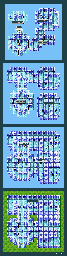 Thumbnail for a map of Blue Tower for the SNES game Silva Saga II: The Legend Of Light And Darkness.