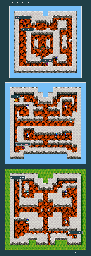 Thumbnail for a map of Fire Tower for the SNES game Silva Saga II: The Legend Of Light And Darkness.