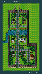 Thumbnail for a map of Latonian Road for the SNES game Silva Saga II: The Legend Of Light And Darkness.