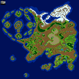 Thumbnail for a map of Minelvaton for the SNES game Silva Saga II: The Legend Of Light And Darkness.