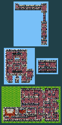 Thumbnail for a map of Temple Of Zuhl for the SNES game Silva Saga II: The Legend Of Light And Darkness.