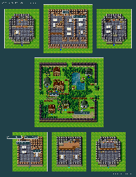 Thumbnail for a map of Village Of Anan for the SNES game Silva Saga II: The Legend Of Light And Darkness.