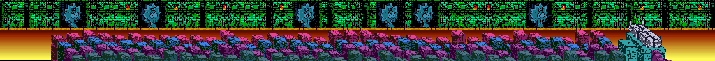 Thumbnail for a map of Temple Of Maggie 2 for the SNES game The Simpsons: Bart's Nightmare.