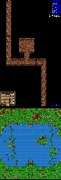 Thumbnail for a map of Cliff's Lake for the SNES game Slayers.