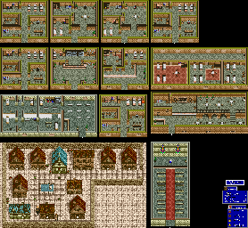Thumbnail for a map of Johannes City for the SNES game Slayers.