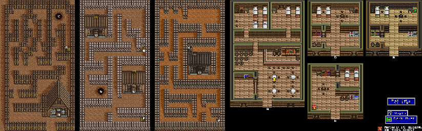 Thumbnail for a map of Rabinero Village for the SNES game Slayers.