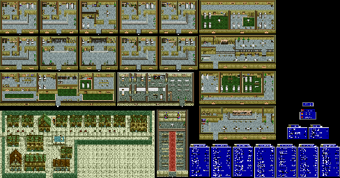 Thumbnail for a map of Tells City for the SNES game Slayers.