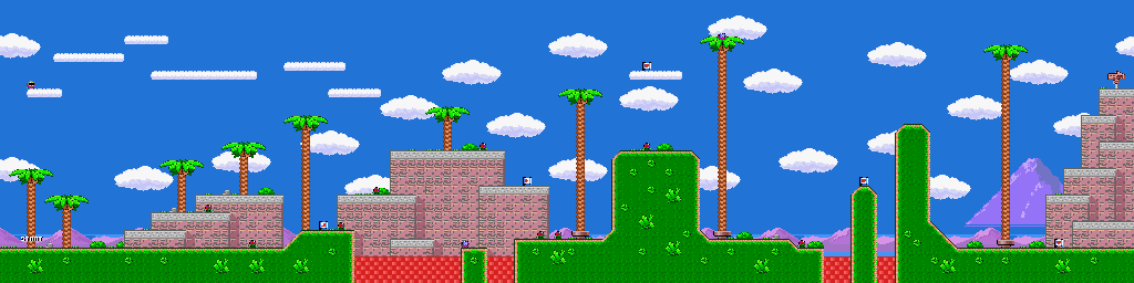 Thumbnail for a map of Stage 1A for the SNES game SmartBall.