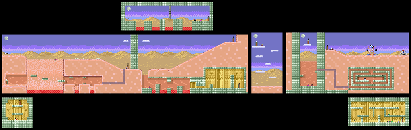 Thumbnail for a map of Stage 3B for the SNES game SmartBall.