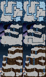 Thumbnail for a map of Snow Mountain (Unmarked) for the SNES game Soul Blazer.