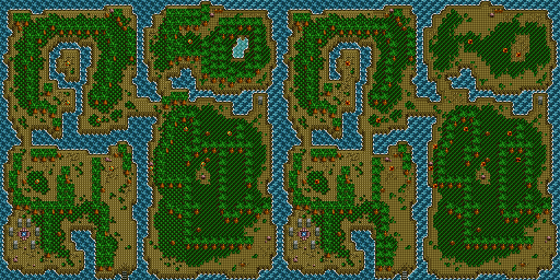 Thumbnail for a map of Southerta (Unmarked) for the SNES game Soul Blazer.