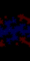 Thumbnail for a map of Deep Space 2 (Background) (Prototype: 1995-06-22) for the SNES game Star Fox 2.