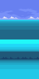 Thumbnail for a map of Marine (Surface) (Background) (Prototype: 1994-04-15) for the SNES game Star Fox 2.