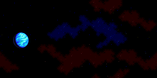 Thumbnail for a map of Planet Cannon Cutscene 1 (Background) (Prototype: 1995-06-22) for the SNES game Star Fox 2.