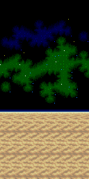 Thumbnail for a map of Taitania (Orbit) (Background) (Super NES Classic Edition) for the SNES game Star Fox 2.