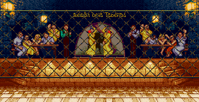 Thumbnail for a map of Spain (Vega) for the SNES game Street Fighter II: The World Warrior.