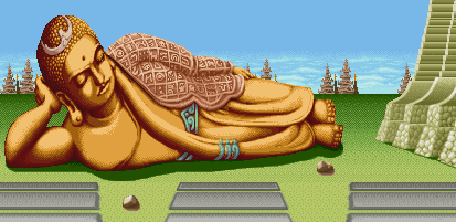 Thumbnail for a map of Thailand (Sagat) for the SNES game Street Fighter II Turbo: Hyper Fighting.