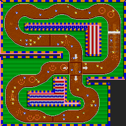 Thumbnail for a map of Race Biff 2 for the SNES game Street Racer.