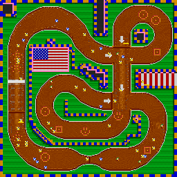 Thumbnail for a map of Race Biff 3 for the SNES game Street Racer.