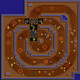 Thumbnail for a map of Race Hodja 3 for the SNES game Street Racer.