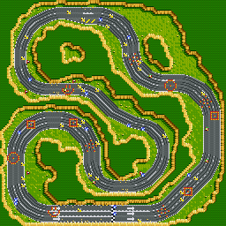 Thumbnail for a map of Race Raphael 2 for the SNES game Street Racer.