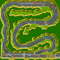 Thumbnail for a map of Race Raphael 3 for the SNES game Street Racer.