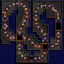 Thumbnail for a map of Race Sumo San 3 for the SNES game Street Racer.