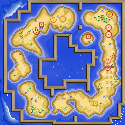 Thumbnail for a map of Race Surf 1 for the SNES game Street Racer.