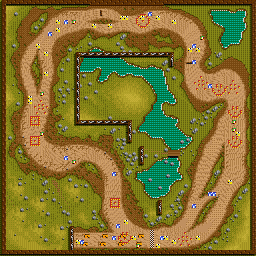 Thumbnail for a map of Race Suzulu 2 for the SNES game Street Racer.