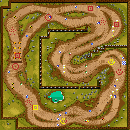 Thumbnail for a map of Race Suzulu 3 for the SNES game Street Racer.