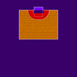 Thumbnail for a map of Soccer Indoor Pitch for the SNES game Street Racer.