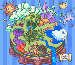 Thumbnail for a map of World for the SNES game Sugoi Hebereke.
