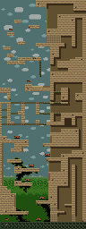 Thumbnail for a map of Drool's Tower for the SNES game Super Bonk.