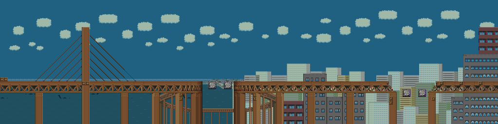 Thumbnail for a map of Jurassic Bay for the SNES game Super Bonk.