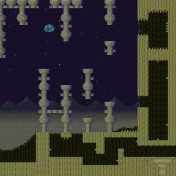 Thumbnail for a map of Lunar Towers for the SNES game Super Bonk.