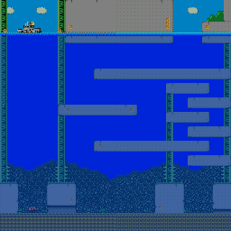Thumbnail for a map of Water River for the SNES game Super Bonk.
